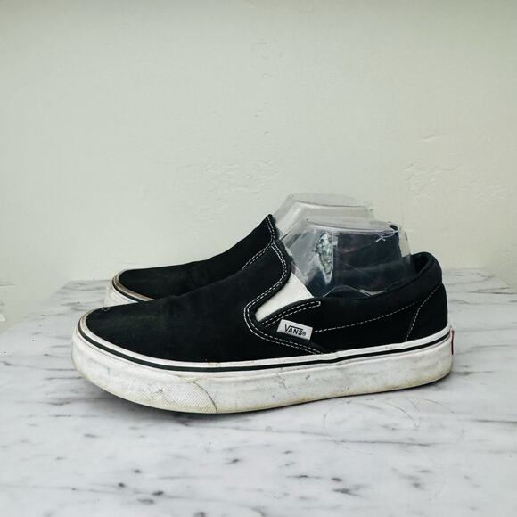 Vans Skate Black Slip On Shoes Men’s Size 7 - Picture 1 of 11